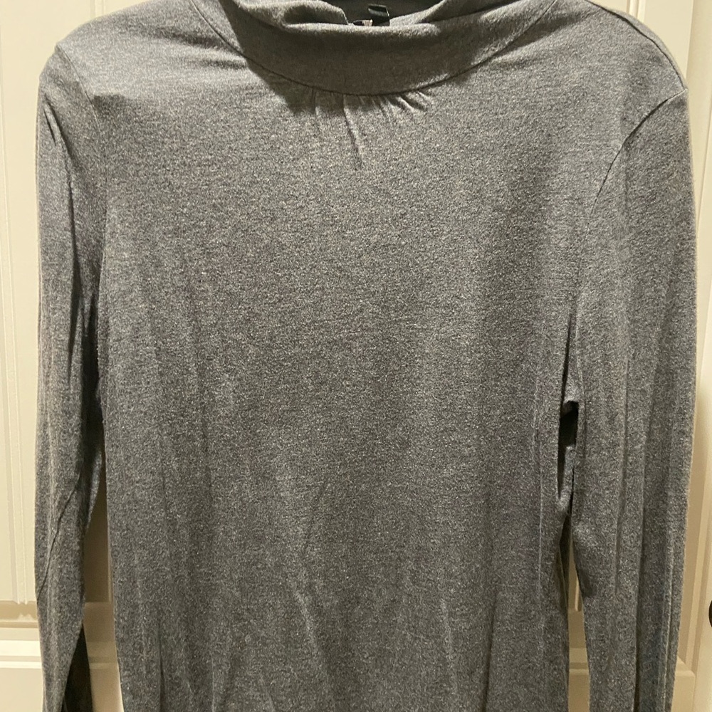 Talbots Charcoal Long Sleeve Turtleneck